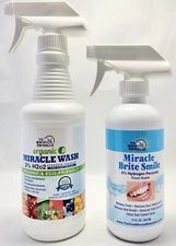 Miracle Wash 3% Hydrogen Peroxide Food Grade And Miracle Brite Smile