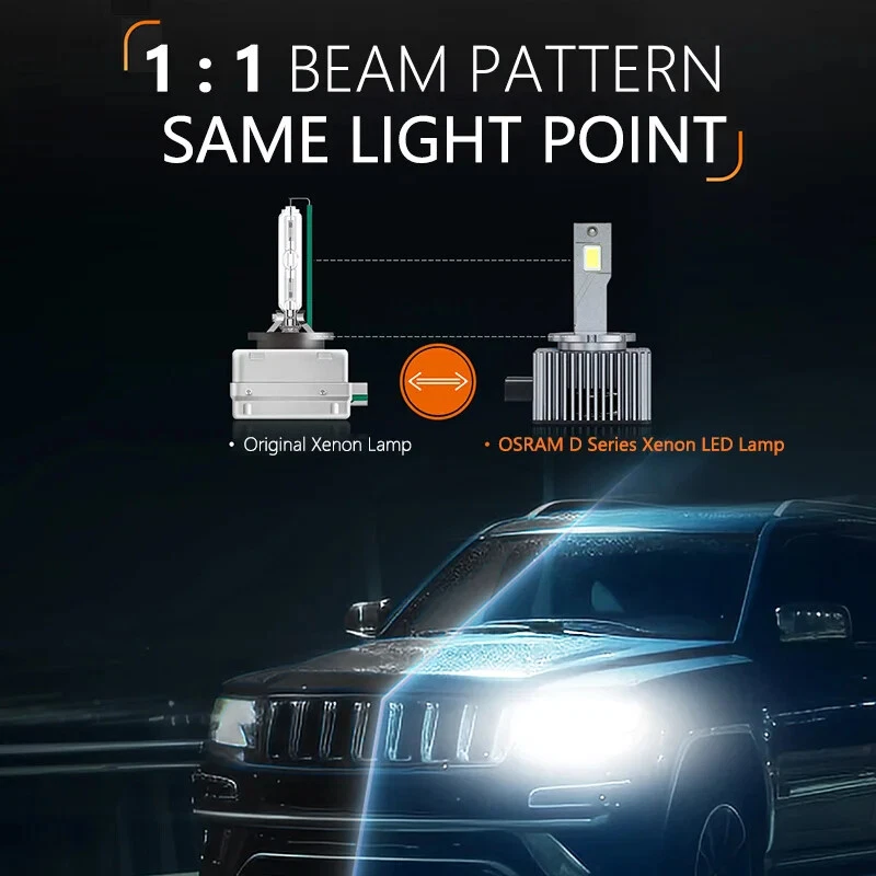 OSRAM LED D1S D3S Car Headlight LEDriving XENON HID Lamps 45W Canbus LED Bulbs - Image 4 of 4