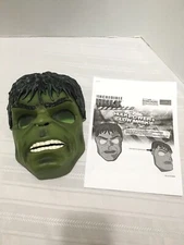 INCREDIBLE HULK POWER GLOW MASK - Eyes Light 2008 Instructions & New Batteries