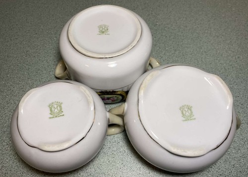 Antique Noritake M Series Hand Painted Gold Moriage Sugar And Creamer Set - Picture 8 of 16