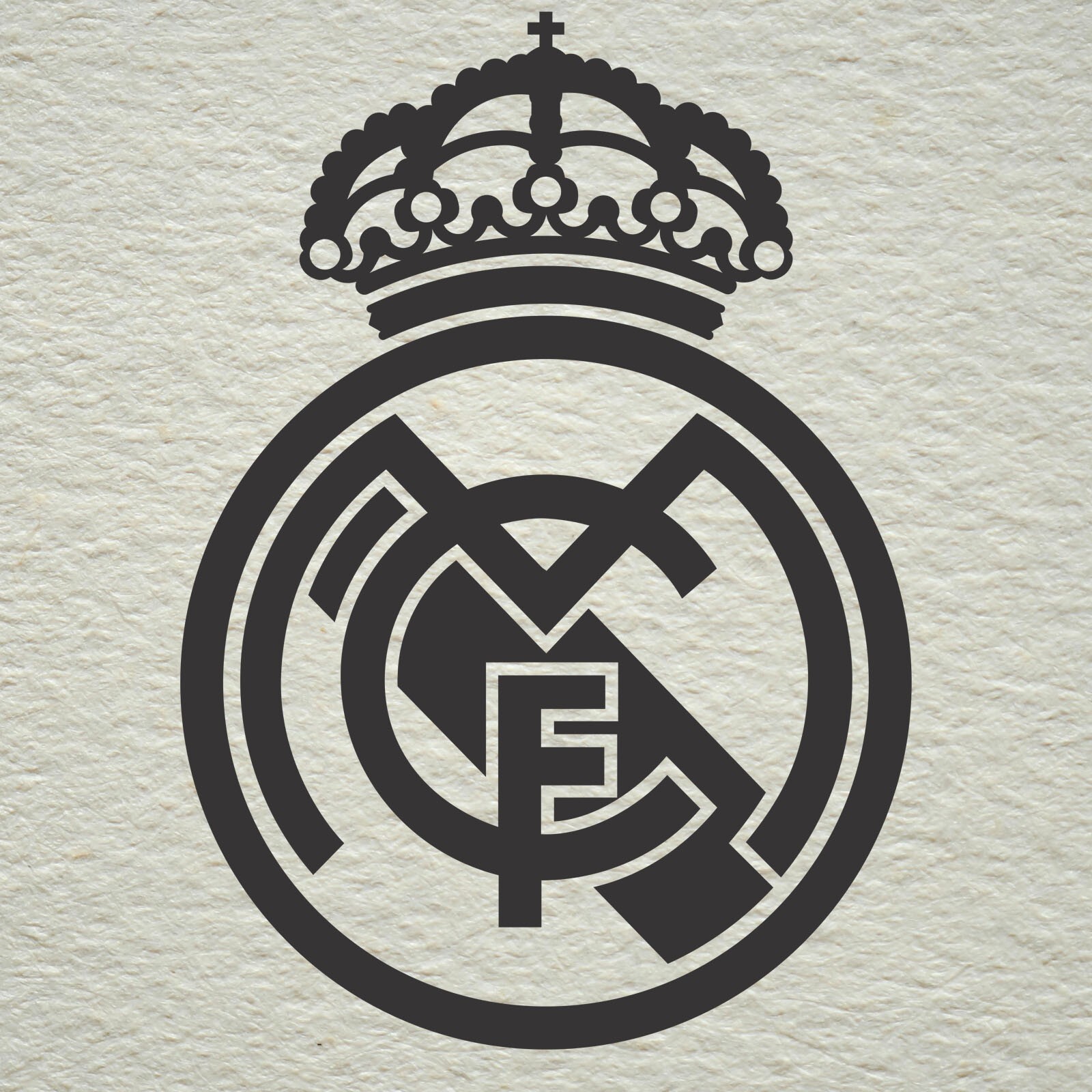 Calcomanía adhesiva vinilo coche moto camión portátil real Madrid