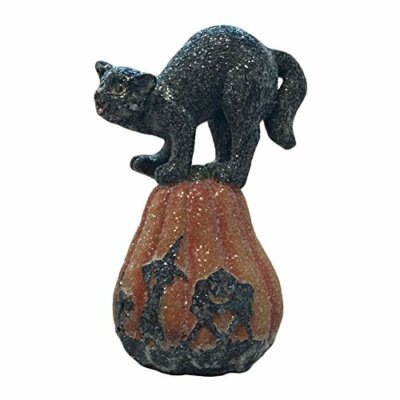Giftcraft - Cats On Pumpkin Figurines - Set of 3