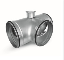 Bypass Flap Residential Ventilation T-Piece Ground Heat Exchanger Spiral Duct