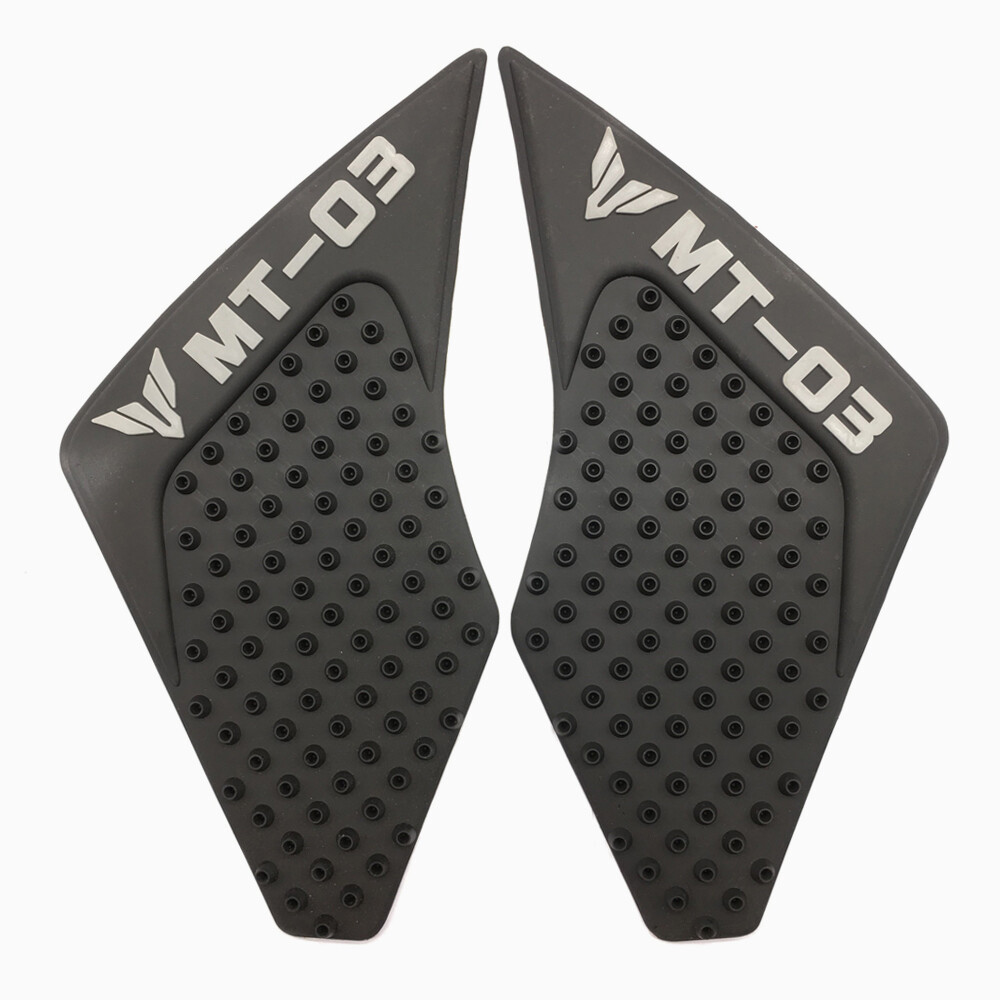Black Motorcycle Tank Traction Gas Pad Protector Fit For Yamaha MT