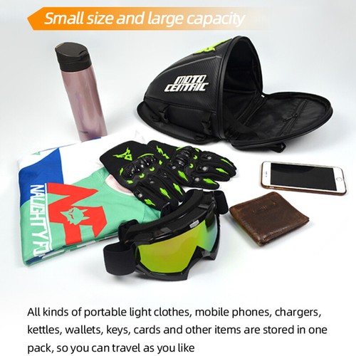 Motorcycle Tail Bag Waterproof Tank Bag Saddlebag Outdoor Sports Luggage Daypack - Picture 3 of 13