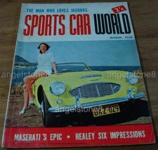 1958.Sports Car World.Healey 100-SIX.Maserati.Jaguars.Brabham.S U CARBY