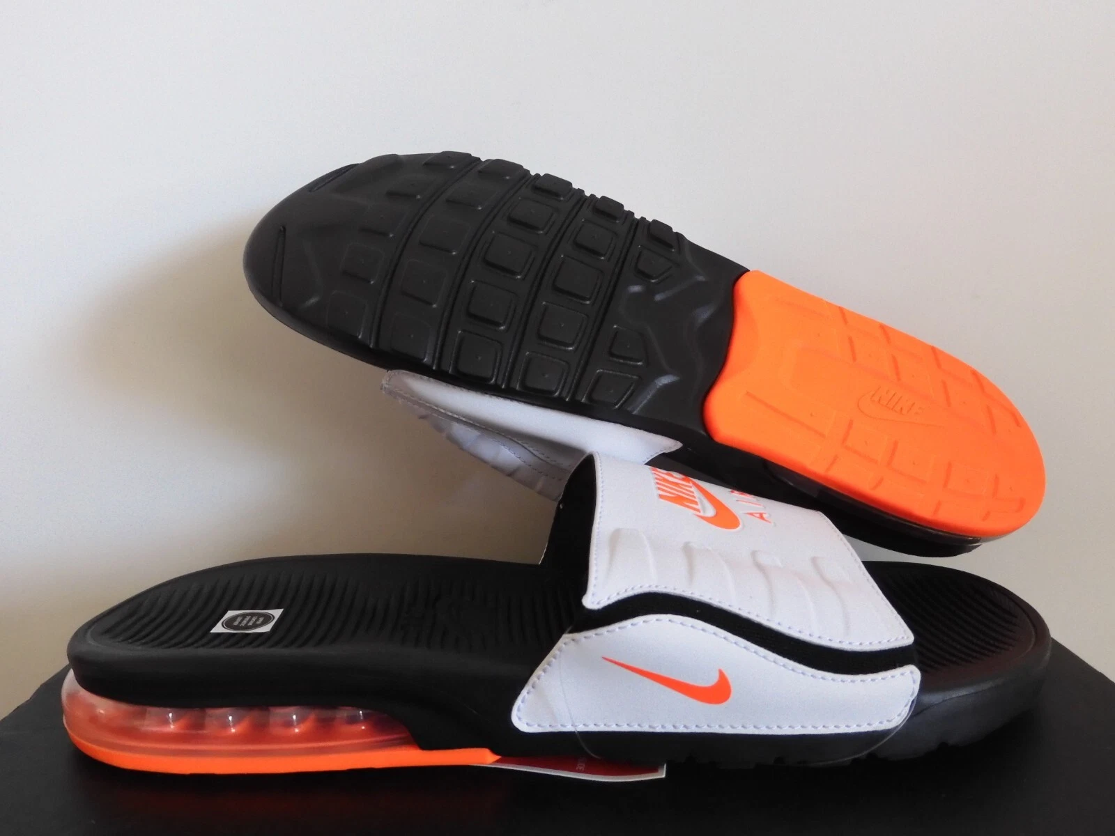 NIKE AIR MAX CAMDEN SLIDE NERO IPER CREMISI BIANCO TAGLIA 13 [BQ4626 009]