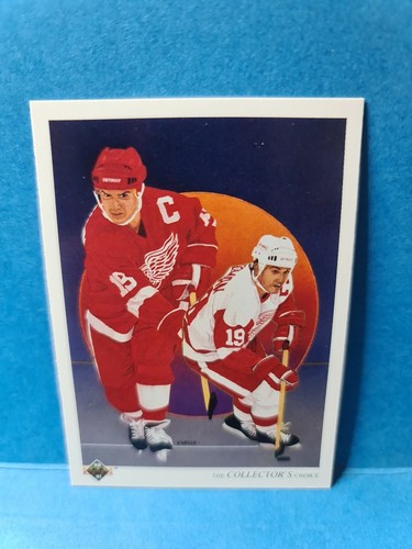 STEVE YZERMAN🏆1990-91 Up/Deck #303 Premier Ed. The Collector's Choice NHL Card - 第 1/2 張圖片