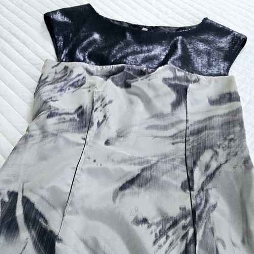 đź‘—VERONIKA MAINE Blue Sequined Dress Size 8 Italian Fabric, Made In Australia - Picture 15 of 18