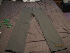 VTG LEVI'S WESTERN PANTS 38 W X 34 L GRAY W/GRAY TAG 100 DACRON USA USED