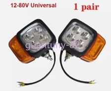 1x Excavator Forklift LED Combination Light Headlight With Turn Signal Assembly
