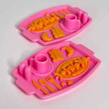 vintage Mattel Barbie Lot 1/6 kitchenware food miniature breakfast tray