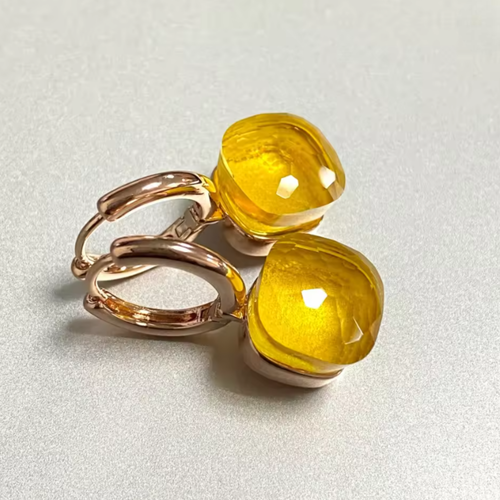 Smeraldo Cuscino 925 Argento Sterling Verde Cerchio Oro Pieno Orecchini Di Donna - Imagen 20 de 76