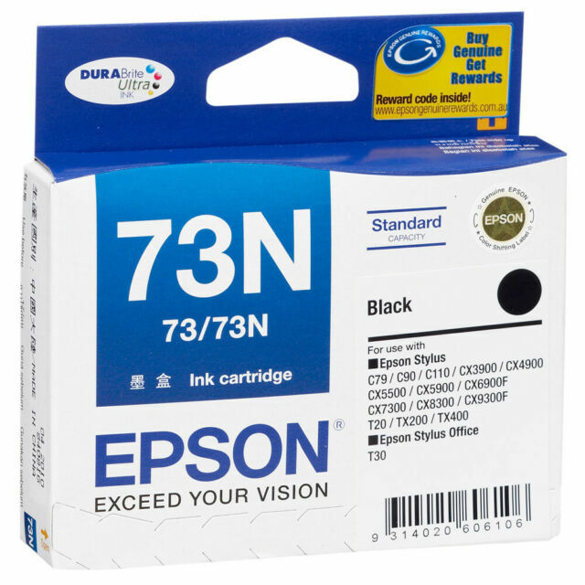 Epson 73N (C13T105192) Black Ink Cartridge for sale online | eBay