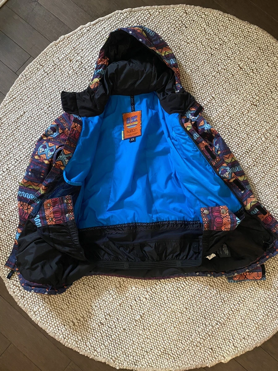 Burton Dry Ride snowboard Insulated Waterproof jacket women XS