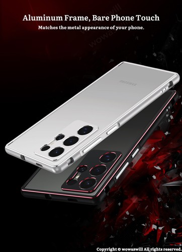 For Samsung Galaxy Luxury Aluminum Metal Bumper Frame Screw Case - Picture 5 of 30