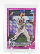BOBBY WITT JR 2025 BOWMAN CHROME FUCHSIA WAVE /299 #7 ROYALS Q0107