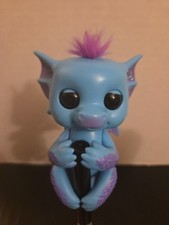Fingerlings Glitter Dragon Tara Blue Interactive Baby Electronic Pet By WowWee