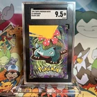 1999 TOPPS POKEMON THE MOVIE EDITION #E3 VENUSAUR BLACK LOGO SGC 9.5