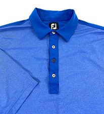 FootJoy Men's Performance Stretch Blue Colorblock Golf Polo Shirt XL
