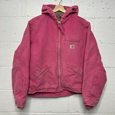 Y2K Carhartt Hooded Detroit Jacket  Watermelon Pink  WJ141