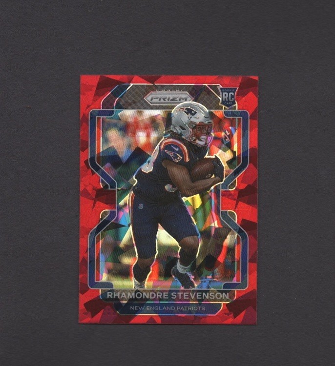 2021 Panini Prizm - Rookie Rhamondre Stevenson #367 Red Ice Prizm (RC) Rookie