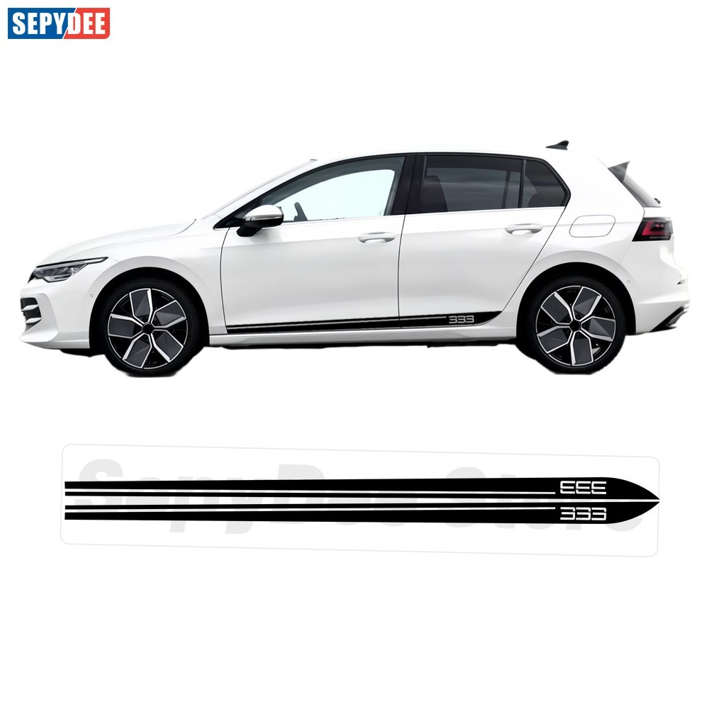 Edition R 333 Door Side Stripes Sticker For Volkswagen Golf 8 GTD