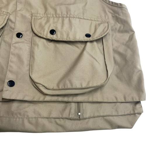 Orvis Shooting Hunting Vest Men's L Shell Game Pockets Brown Tan Jacket - Picture 3 of 12