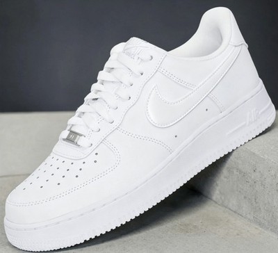 Nike Air Force 1 Low Top Triple  White '07 Mens White Sports Classic Sneaker