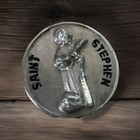 Saint Stephen The First Catholic Martyr Medal  -  Medal on 20" Chain — photo 5