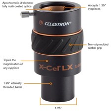 Boost Telescope Magnification with 3x Barlow