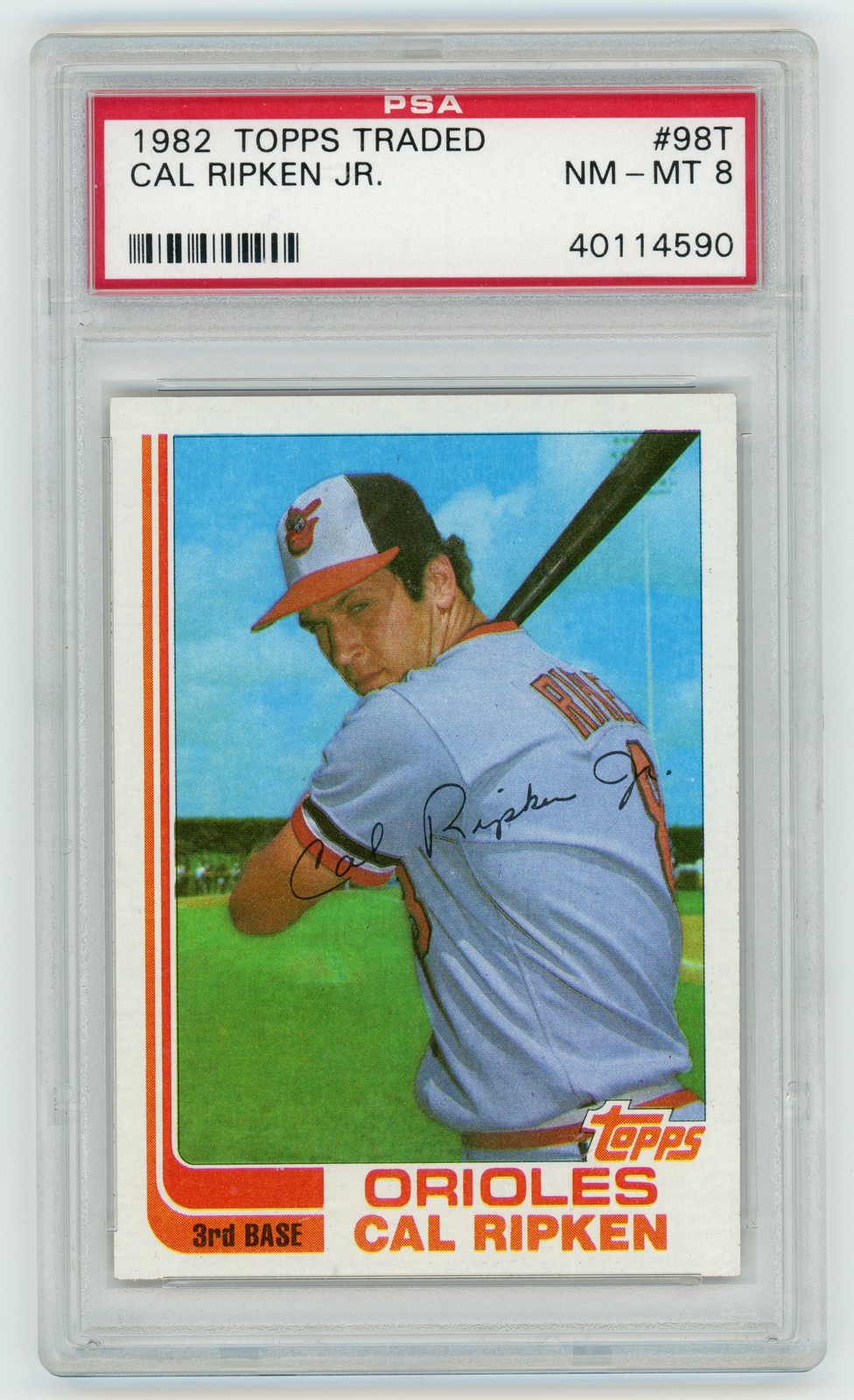 1982 Topps Traded #98T Cal Ripken Rookie PSA 8 NM-MT HOF