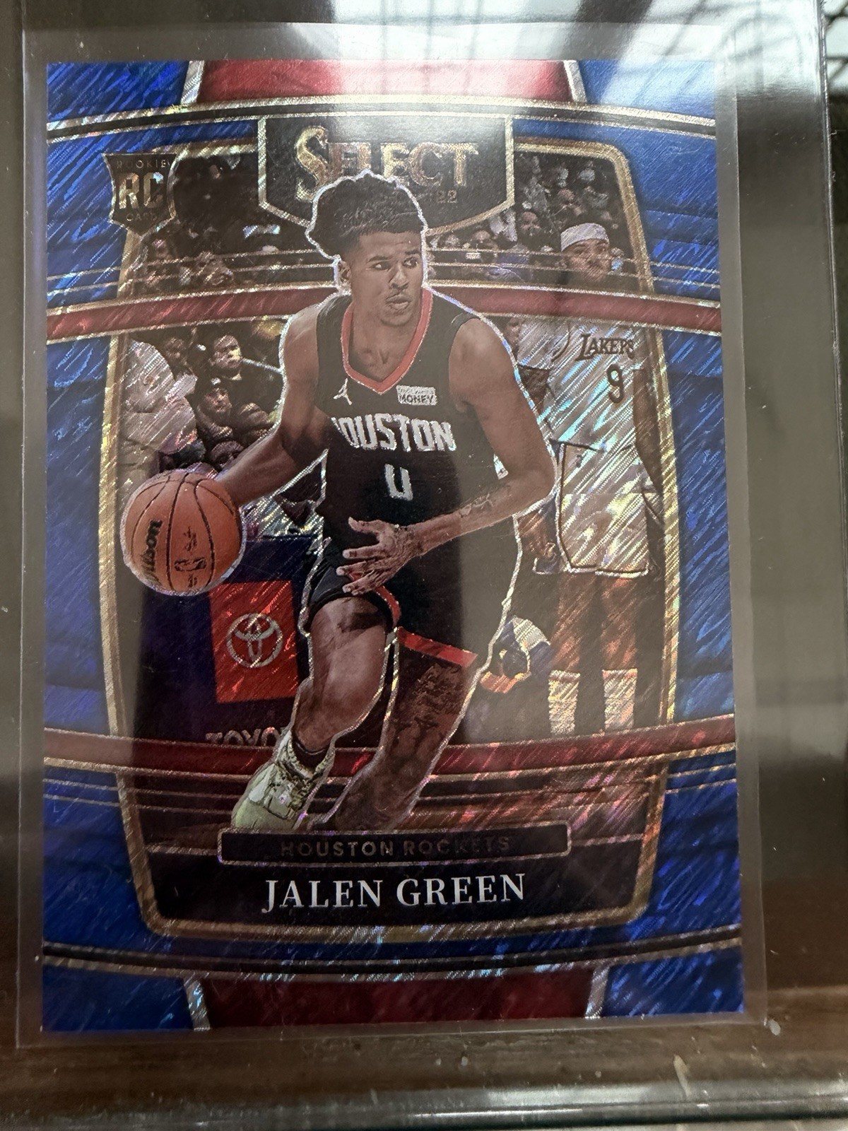 2021-22 Panini Select - Concourse Jalen Green #7 Blue Shimmer Prizm (RC)