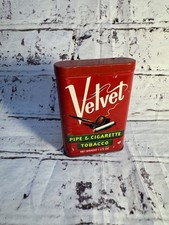 Vintage red VELVET TOBACCO Tin. Great condition