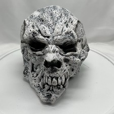 VTG 2008 Skeleton Skull Adult Halloween Mask Scary The Paper Magic Group White