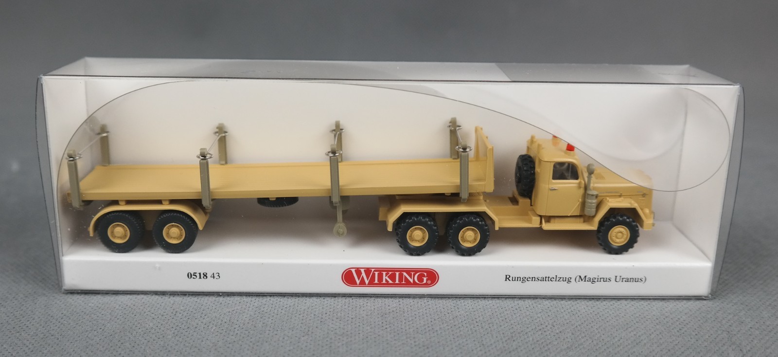 WIKING 051843/0518 43 H0,1:87 Rungensattelzug (Magirus Uranus) - sandgelb NEU!