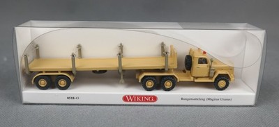 WIKING 051843/0518 43 H0,1:87 Rungensattelzug (Magirus Uranus) - sandgelb NEU!