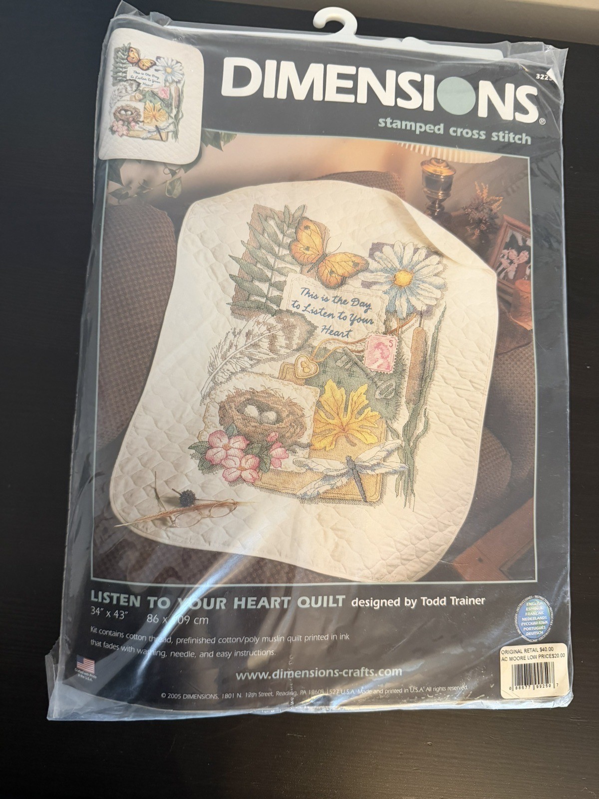 Kit Baby Blanket Listen To Your Heart Quilt