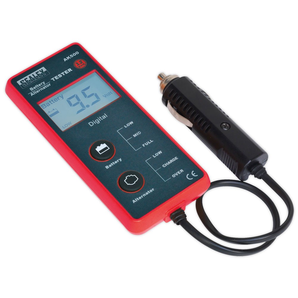 Sealey Battery & Alternator Tester 12V - LCD Screen