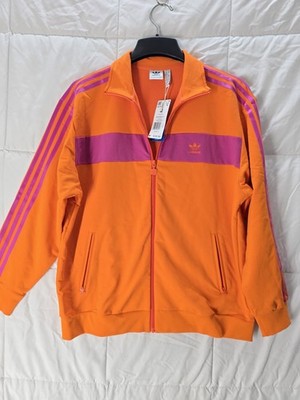 adidas Originals Blocked TT Full-Zip Track Jacket Orange Purple