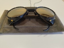 Bolle 8231 IREX TRG Gletscher Sonnenbrille Frankreich Leder Seitenschilde verspiegelte Gl&auml;ser