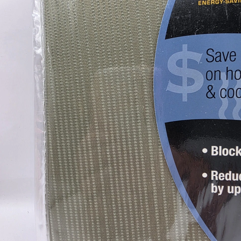 Lote de 2 cortinas de ventana Eclipse Total Blackout 1 panel Corinne 42"x 84" Foto 3 de 4