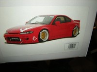 1:18 Otto Mobile Nissan Silvia S15 Rocketbunny In Ovp Limited Edition