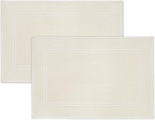 Pack of 2 Bath Mats 100 Cotton 20 x 32 Inches Super Absorbent Hotel Quality
