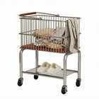 Laundry Basket Trolley Chrome Frame Wire Laundry Trolley Wooden Handle