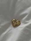 33mm Gold Plated Sterling Silver Chai Judaica CZ Hand Set Heart Pendant 21g — photo 1