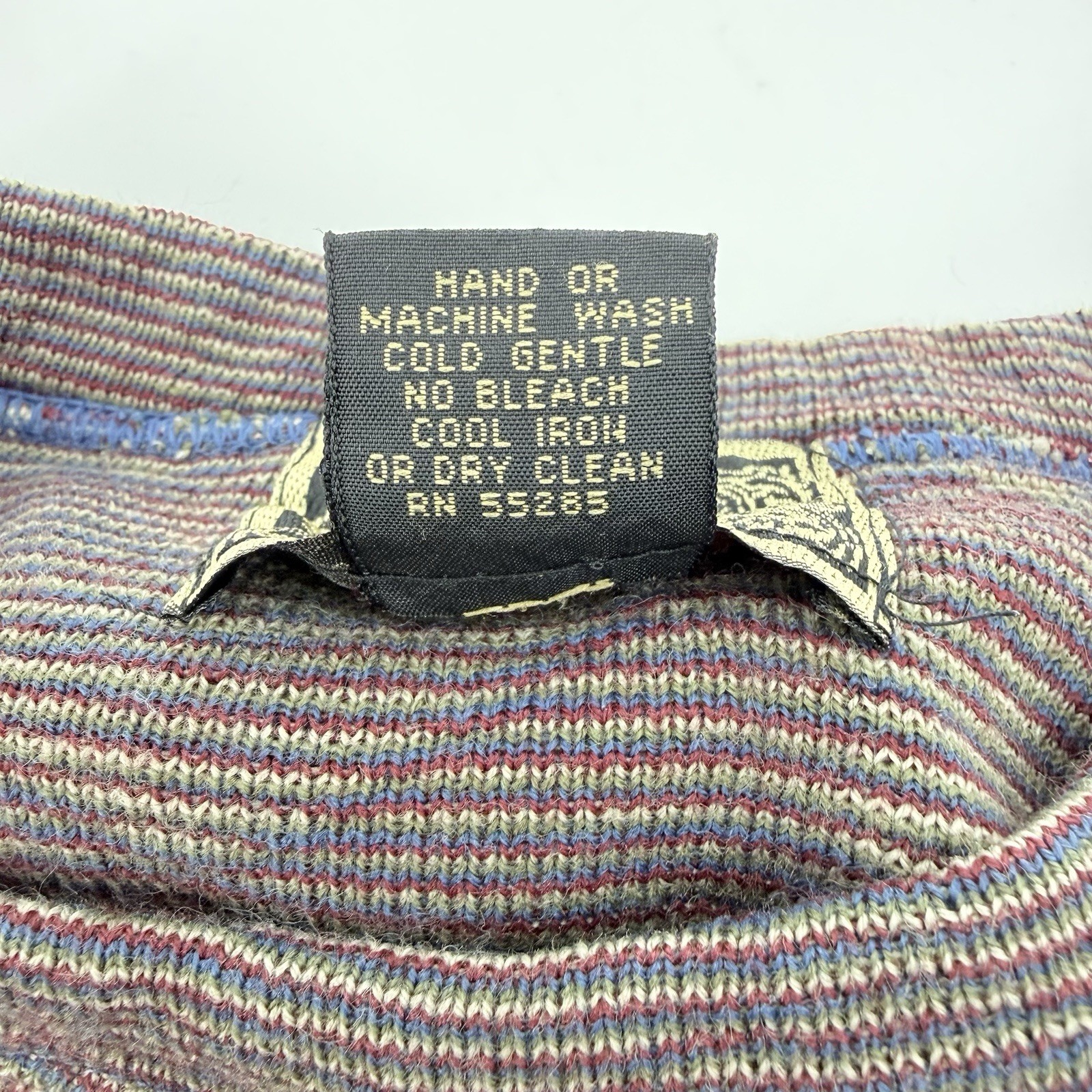 Vintage Express Patchwork Knit Fuzzy Sweater OS B… - image 5