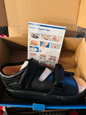Brand New DARCO WCS  Open-Toe Wound Care Shoe System  LEFT SHOE ONLY
