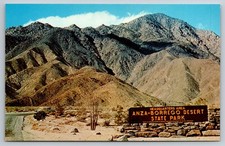 Anza Borrego Desert State Park California Route 78 San Diego Vintage Postcard CA