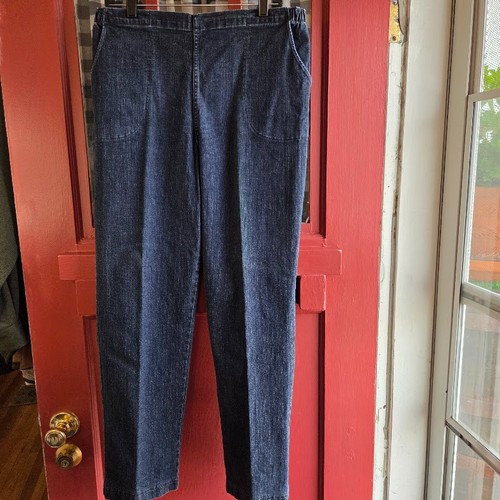 Croft & Barrow Damen Pull-On Blue Jeans hinten Gummibund Taschen Gr. XL